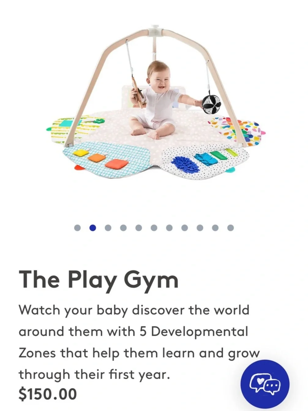 The Play Gym Multi-Activity Baby Play Mat - White with Multicolor Accents - Picture 9 of 10
